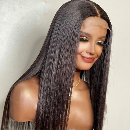 Glueless Human Hair Wigs Straight
