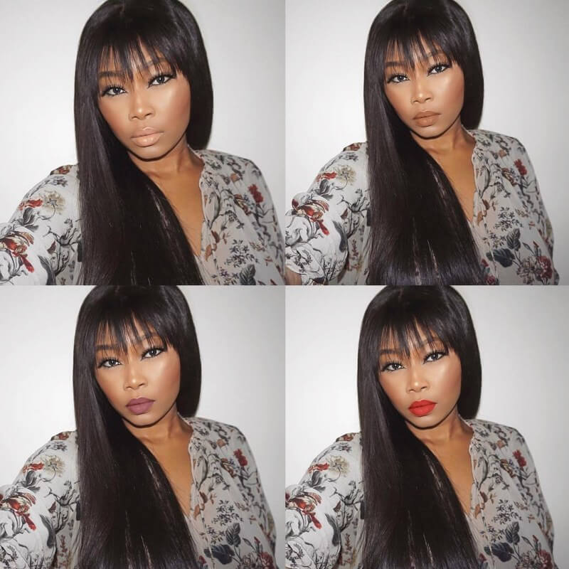 Wigs With Bangs Straight