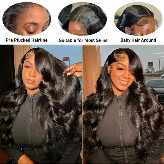 Transparent Lace 13x4 Lace Front Wig Body Wave Human Hair Glueless Wig