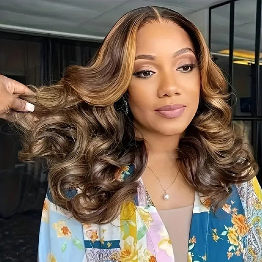 P4/27 Loose Body Wave Wig 250% Density Human Hair Transparent Lace Glueless Wig