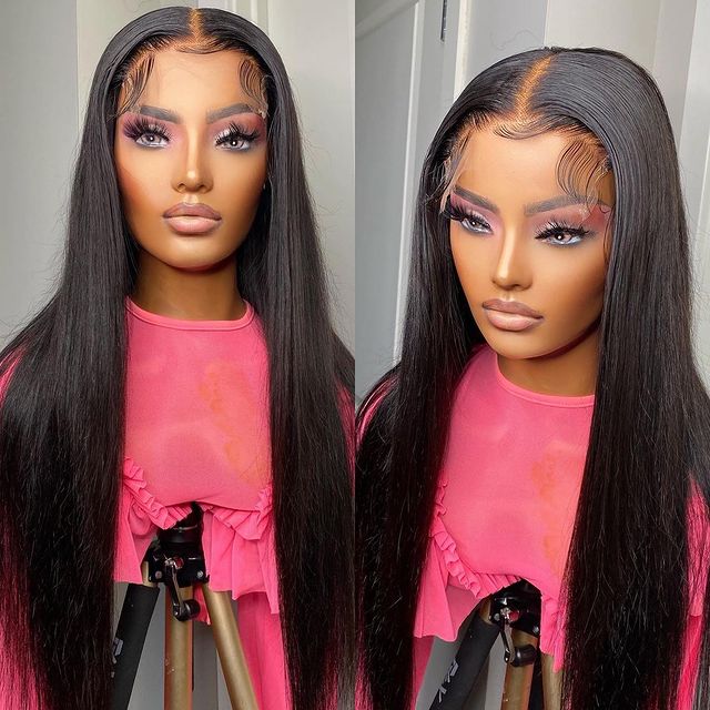 Glueless Human Hair Wigs Straight