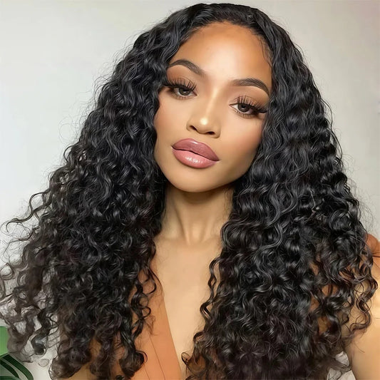 Italy Curl 4x4 Transparent Lace Closure Wig Human Hair Glueless Wig
