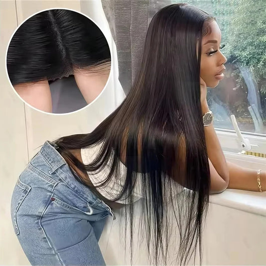 HD Lace 5x5 Closure Wig Straight Human Hair Glueless Wig