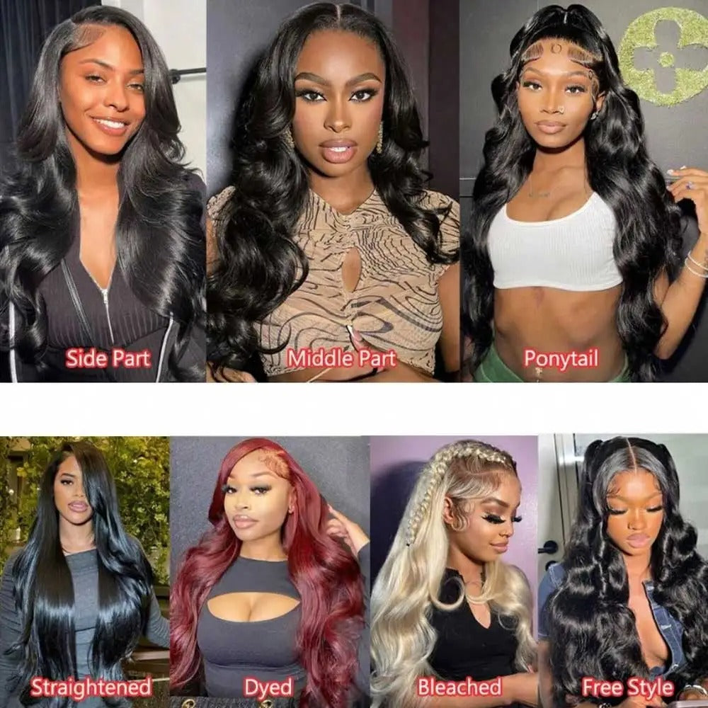 Transparent Lace 13x4 Lace Front Wig Body Wave Human Hair Glueless Wig