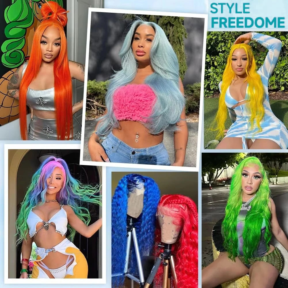 613 Blonde Body Wave 13x4 Transparent Lace Front Wig Human Hair Glueless Wig
