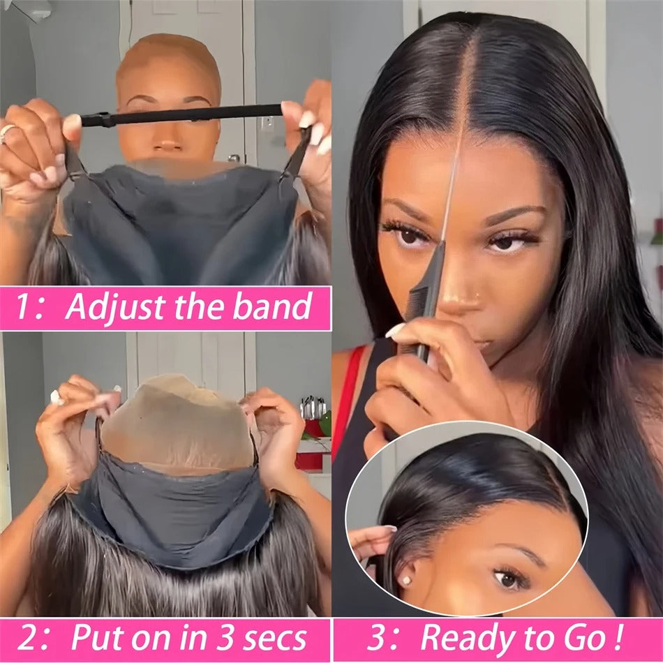 HD Lace 5x5 Closure Wig Body Wave Human Hair Glueless Wig