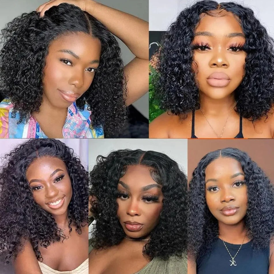 Pixie Curly 4x4 Lace Closure Wig Human Hair Glueless Wig